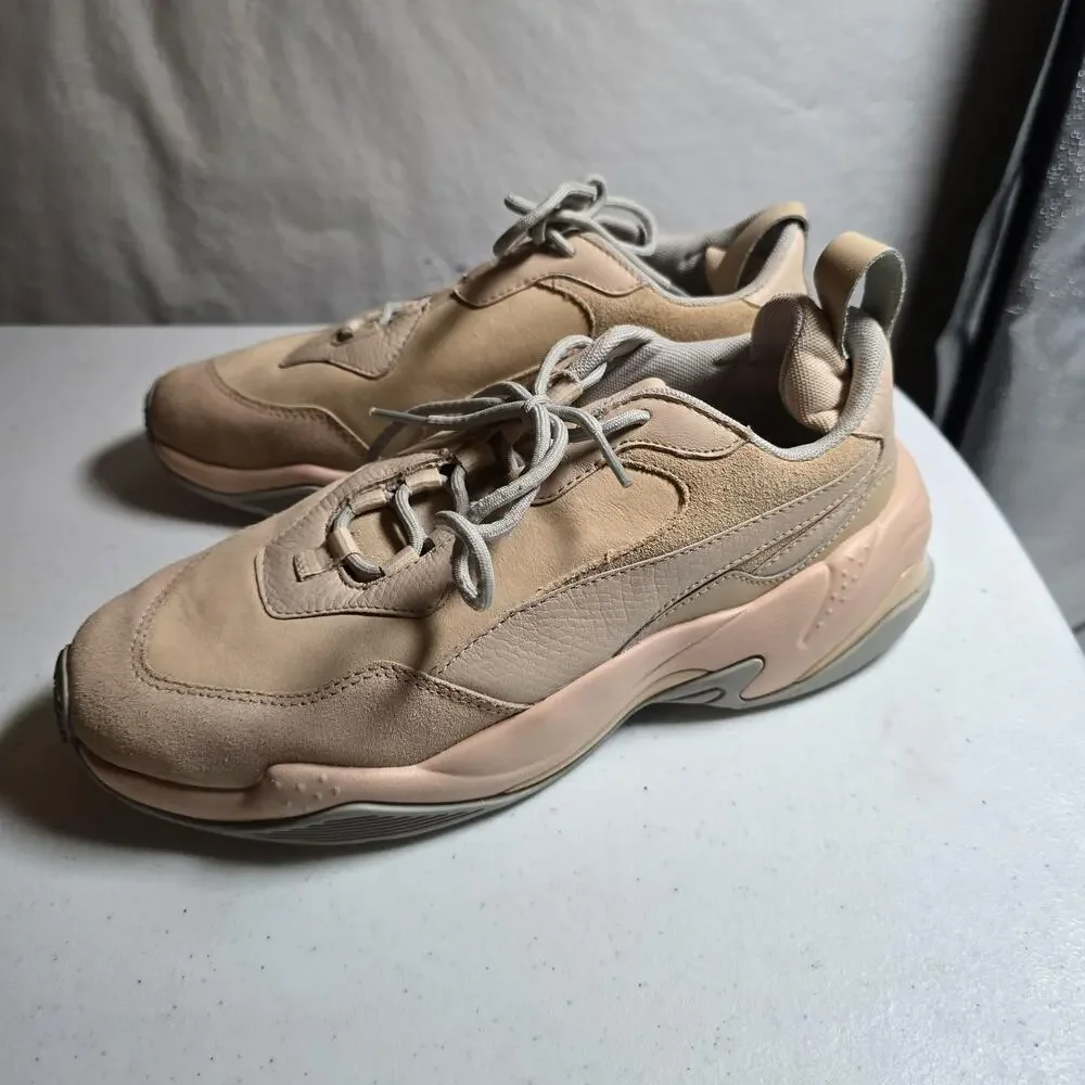 Puma Thunder Desert Womens Size 8.5 Beige Chunky Sneakers